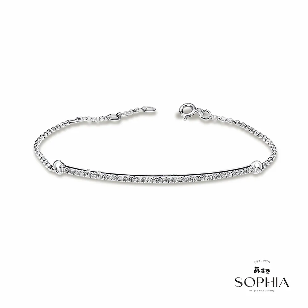 SOPHIA 蘇菲亞珠寶 - 流線雙色 14K(玫瑰金+白金) 鑽石項鍊 歷史價格詳細信息