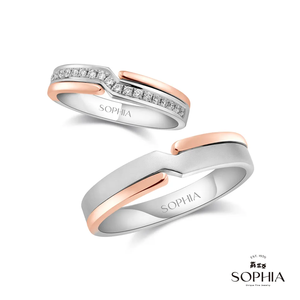 SOPHIA 蘇菲亞珠寶 -相依 18K金 結婚對戒 歷史價格詳細信息
