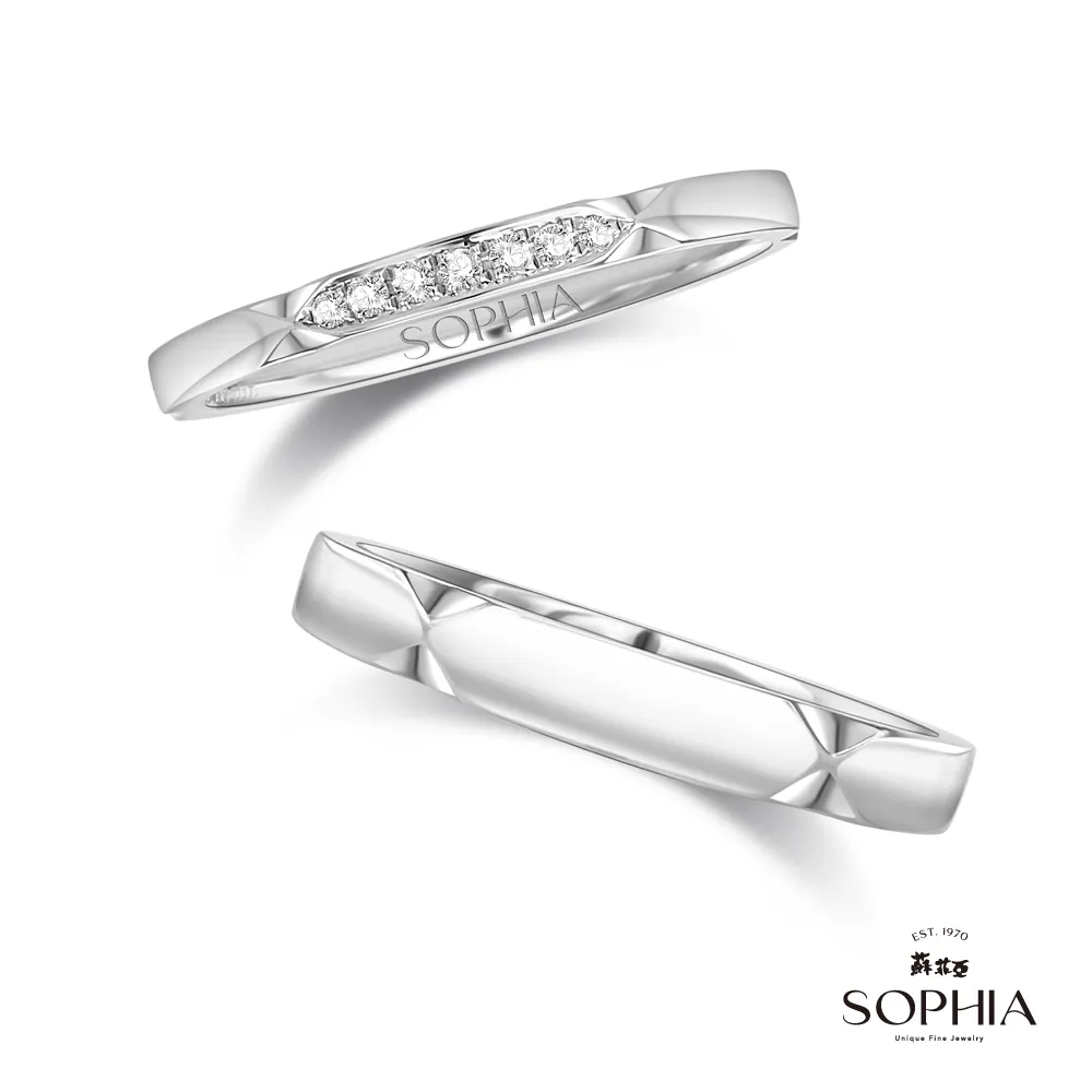 SOPHIA 蘇菲亞珠寶 - 念念 PT950鉑金 結婚對戒-男戒 歷史價格詳細信息
