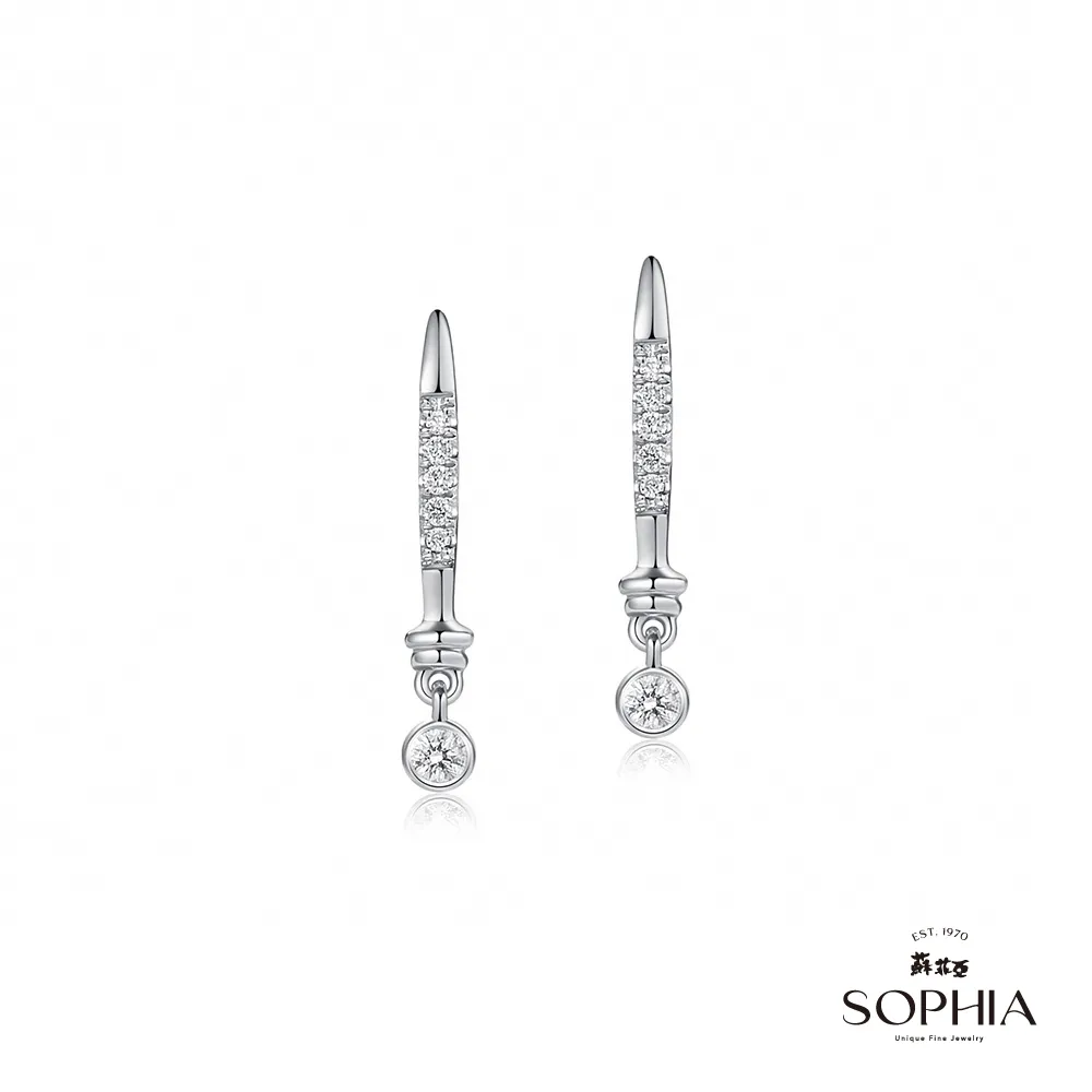 【蘇菲亞珠寶】18WK 安吉莉娜 鑽石耳環 歷史價格詳細信息