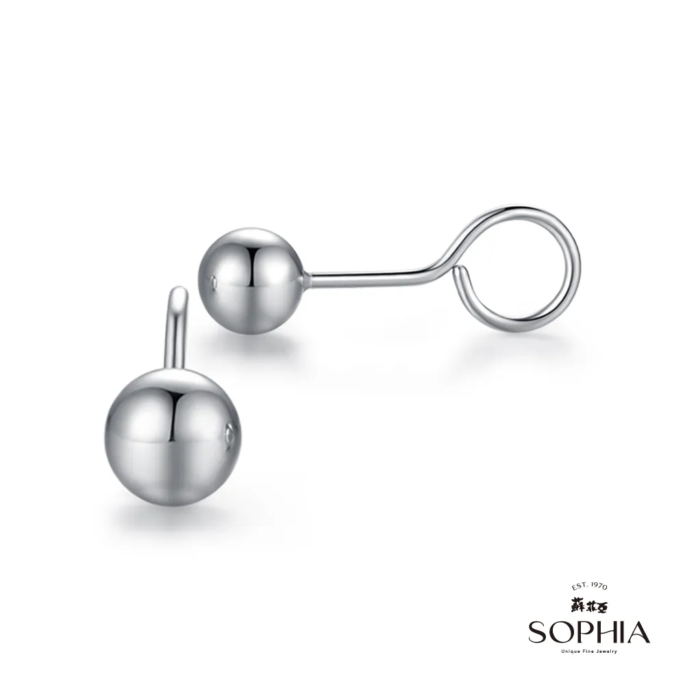 【SOPHIA 蘇菲亞珠寶】原點 PT950鉑金 耳環｜情人/閨密 固定式彎勾耳針 送禮推薦 歷史價格詳細信息