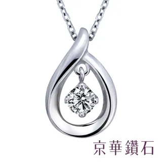 京華鑽石-鑽石項鍊墜飾 18K白金 總鑽重0.112克拉『扇貝弄情』 歷史價格詳細信息