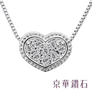 京華鑽石-鑽石項鍊墜飾 18K白金 總鑽重0.112克拉『扇貝弄情』 歷史價格詳細信息