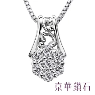 京華鑽石 鑽石項鍊 10K玫瑰金 共0.10克拉 十字架系列 信念 歷史價格詳細信息