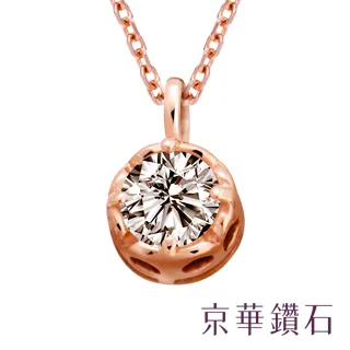 京華鑽石-鑽石項鍊墜飾 18K白金 總鑽重0.112克拉『扇貝弄情』 歷史價格詳細信息