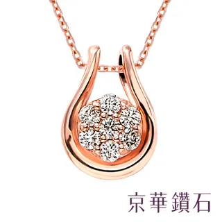 京華鑽石 鑽石項鍊 10K玫瑰金 共0.10克拉 十字架系列 信念 歷史價格詳細信息