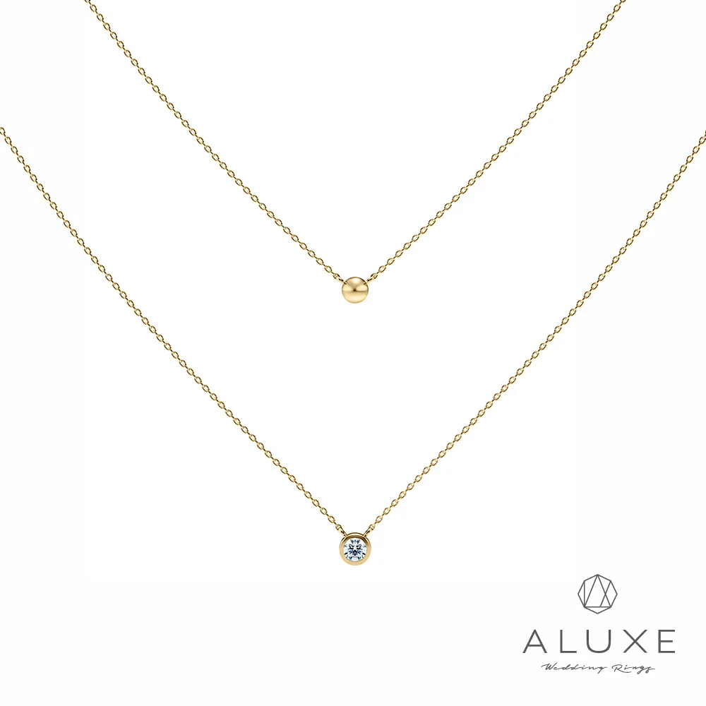 A-LUXE 亞立詩 10K黃金0.15克拉鑽石項鍊 歷史價格詳細信息