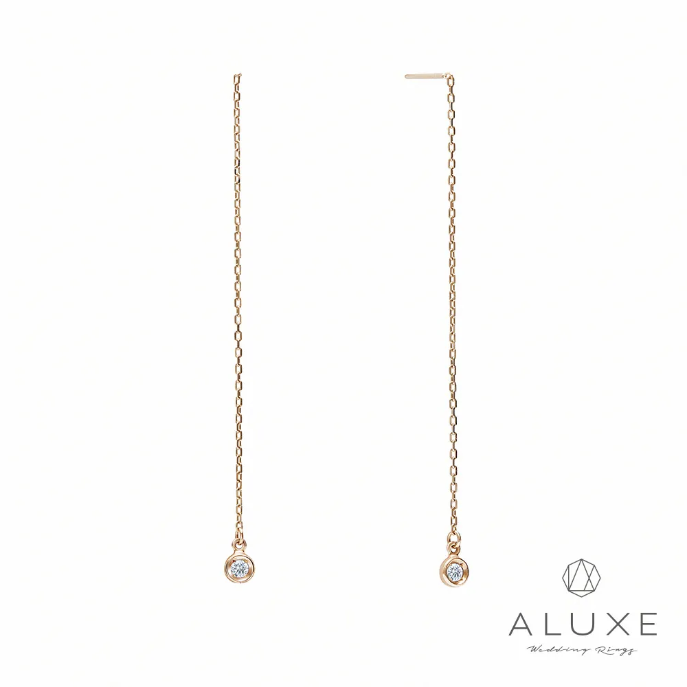 【ALUXE 亞立詩】10K金 鑽石耳環 單鑽 愛完美系列 星光 EE0209 歷史價格詳細信息