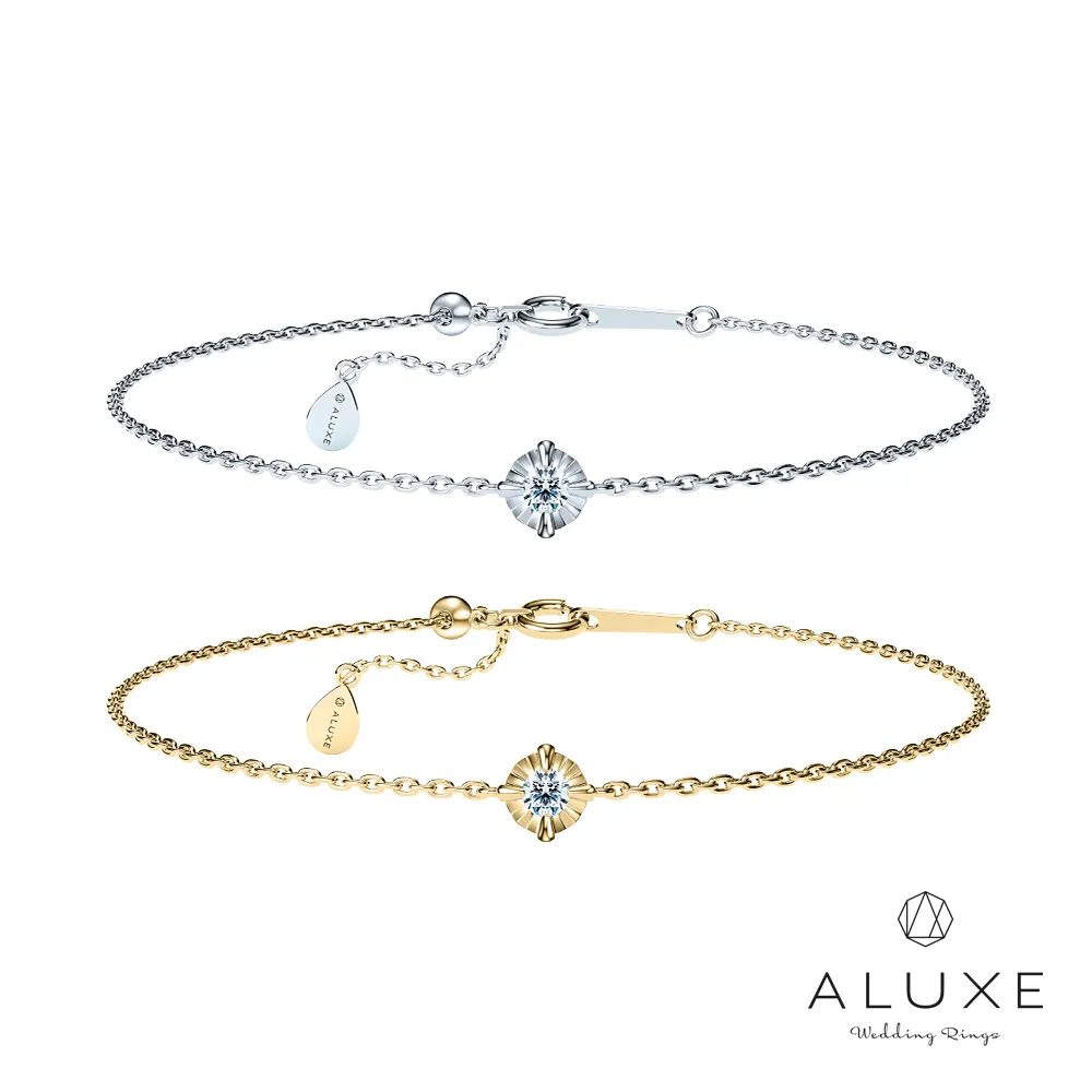 ALUXE 亞立詩 10K金 單顆鑽石手鍊 BR0201 歷史價格詳細信息