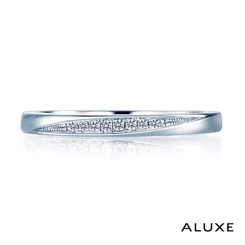 【ALUXE 亞立詩鑽石】18K金 35分粉紅剛玉線戒 歷史價格詳細信息