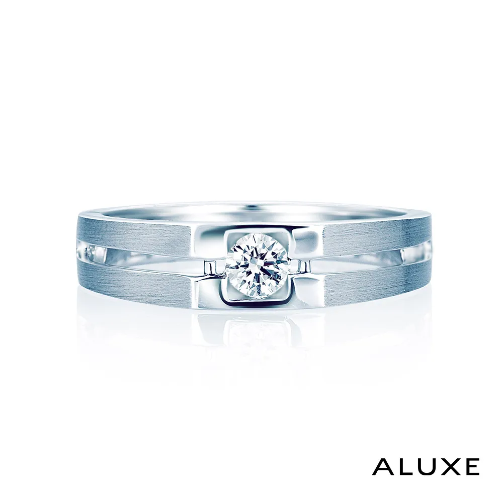 【ALUXE 亞立詩鑽石】簡約圓融系列 18K金男戒 歷史價格詳細信息