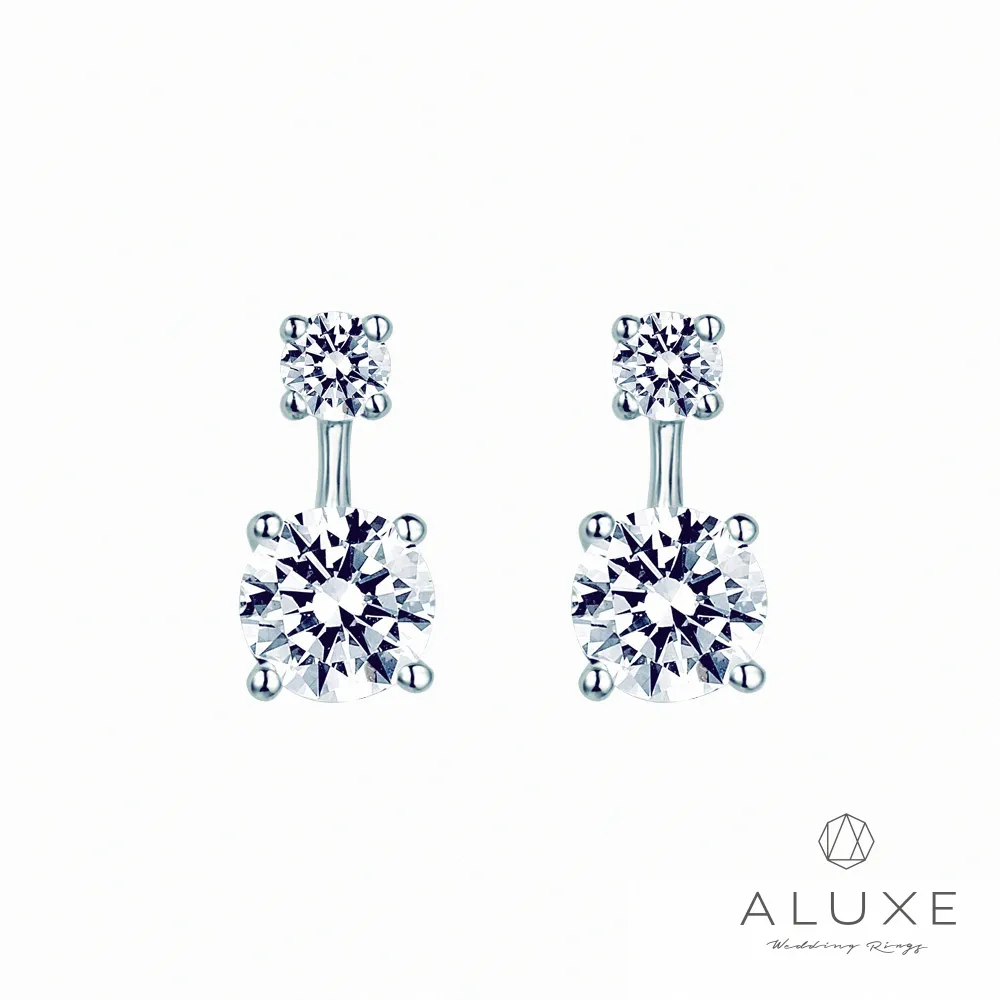 【ALUXE 亞立詩】0.40克拉 FVS2 18K金 鑽石耳環 天使之舞 垂墜式 ES8767 歷史價格詳細信息