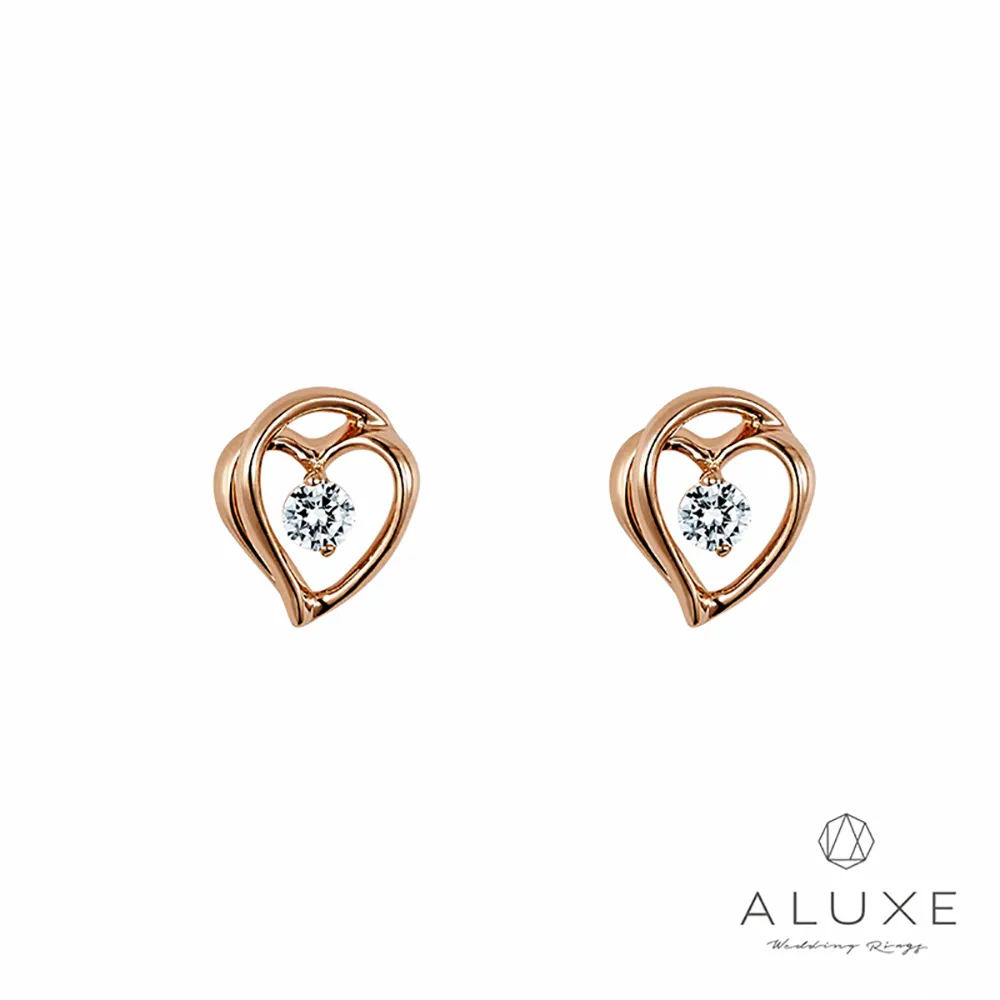 A Diamond 亞立詩鑽石 Gifts愛戀 總重0.16克拉 玫瑰金美鑽耳環 歷史價格詳細信息