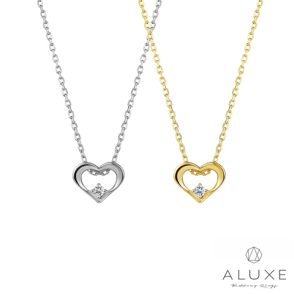 A-LUXE 亞立詩 18K愛心鑽石項鍊 歷史價格詳細信息