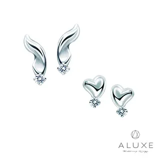 【ALUXE 亞立詩】10K金 鑽石耳環 單鑽 愛完美系列 星光 EE0209 歷史價格詳細信息