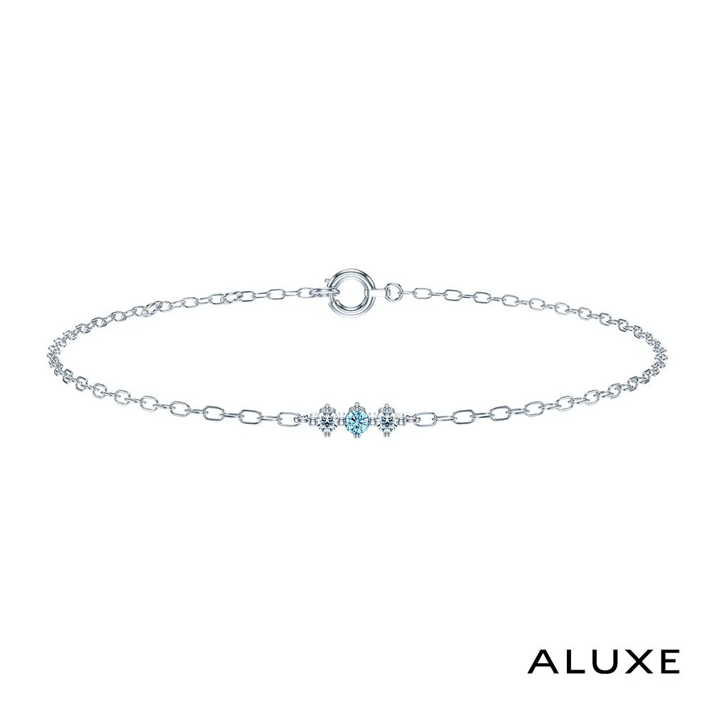 【ALUXE 亞立詩】18K金 K金手鍊 花花世界 白金 BR0146 歷史價格詳細信息