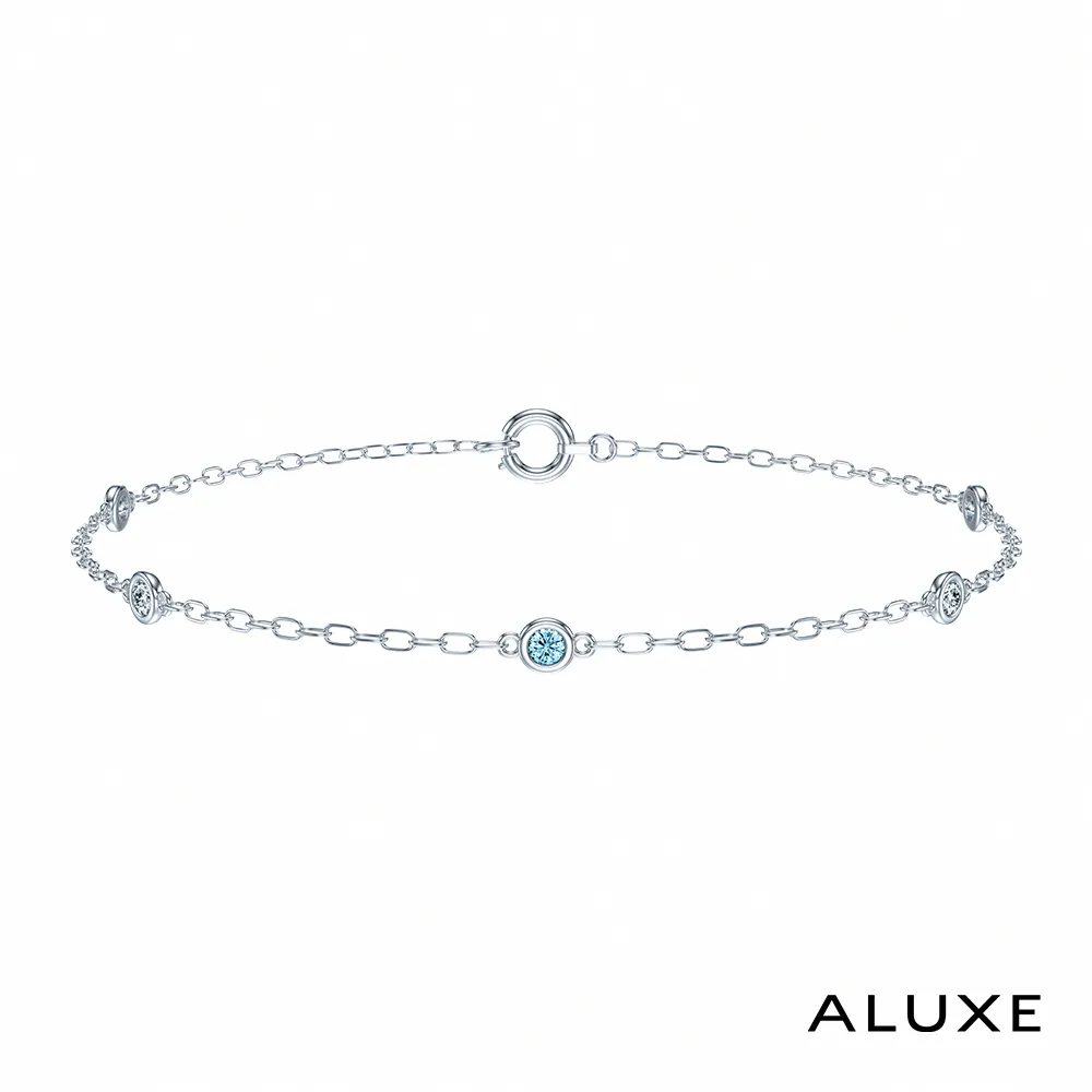 【ALUXE 亞立詩】18K金 K金手鍊 花花世界 白金 BR0146 歷史價格詳細信息