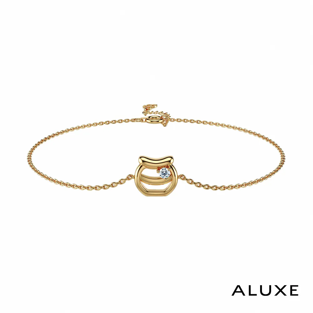 【ALUXE 亞立詩】10K金 鑽石手鍊 心意 BR0201 歷史價格詳細信息