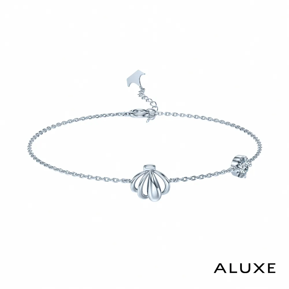 【ALUXE 亞立詩】迪士尼 10K 鏤空貝殼 鑽石手鍊 小美人魚 BRDL005 歷史價格詳細信息