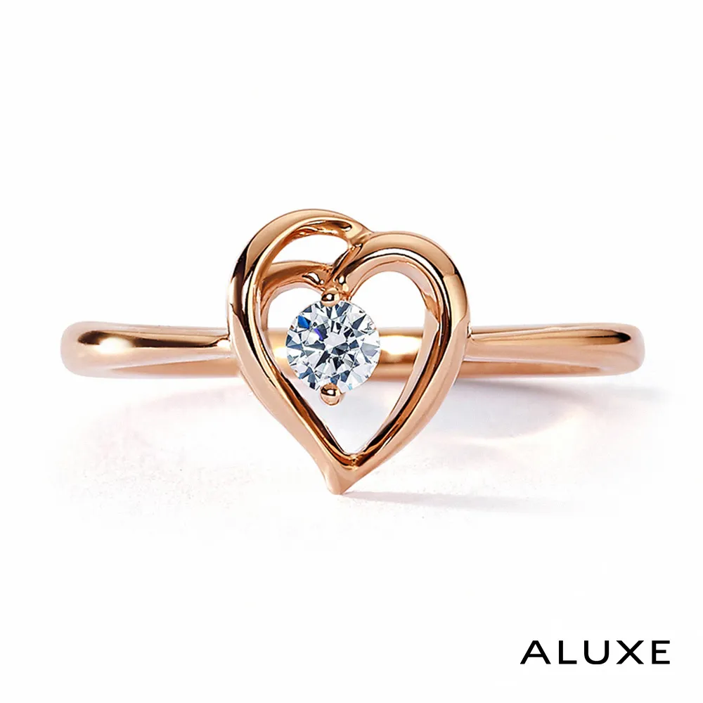 A-LUXE 亞立詩鑽石 18K玫瑰金 0.05克拉 唯愛心形鑽石項鍊 歷史價格詳細信息