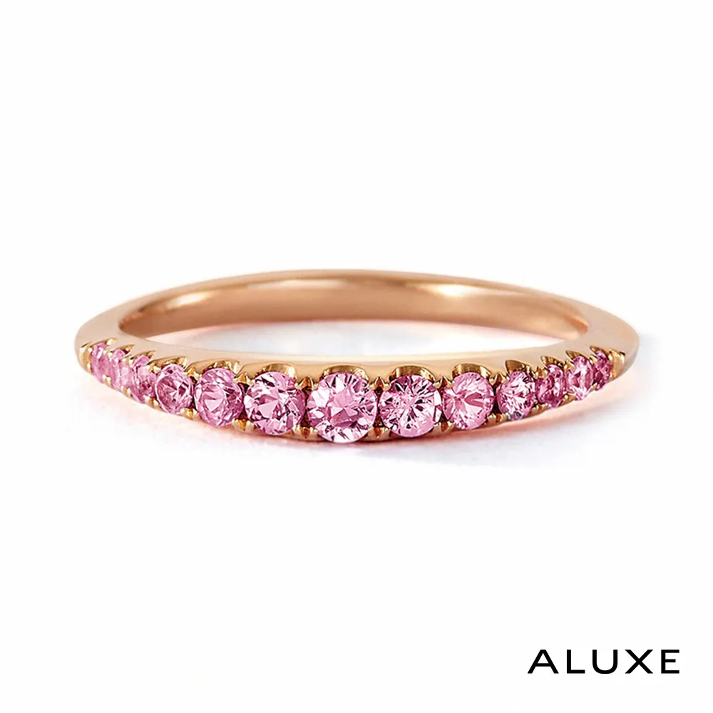 ALUXE 亞立詩 粉紅寶 10K金 寶石戒指 極簡方 方形 RW0112 歷史價格詳細信息