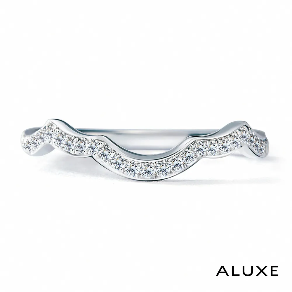 A-LUXE 亞立詩 18K白金奢華鑽石線戒 歷史價格詳細信息