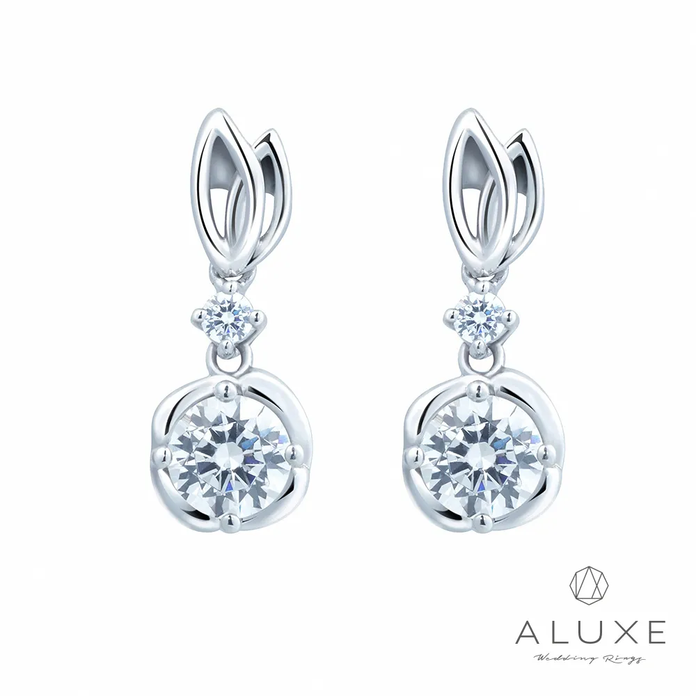 A-LUXE 亞立詩 18K 主鑽共1克拉F/VS2 鑽石耳環 歷史價格詳細信息