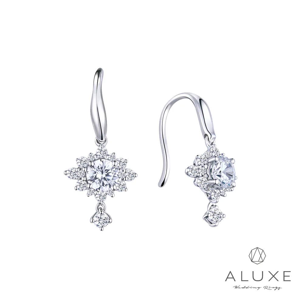 A-LUXE 亞立詩 18K 主鑽共1克拉F/VS2 鑽石耳環 歷史價格詳細信息