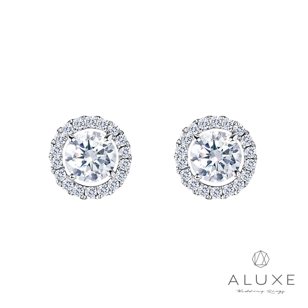 【ALUXE 亞立詩】1.00克拉 FVS2 18K金 鑽石耳環 經典六爪鑲 ES2036 歷史價格詳細信息