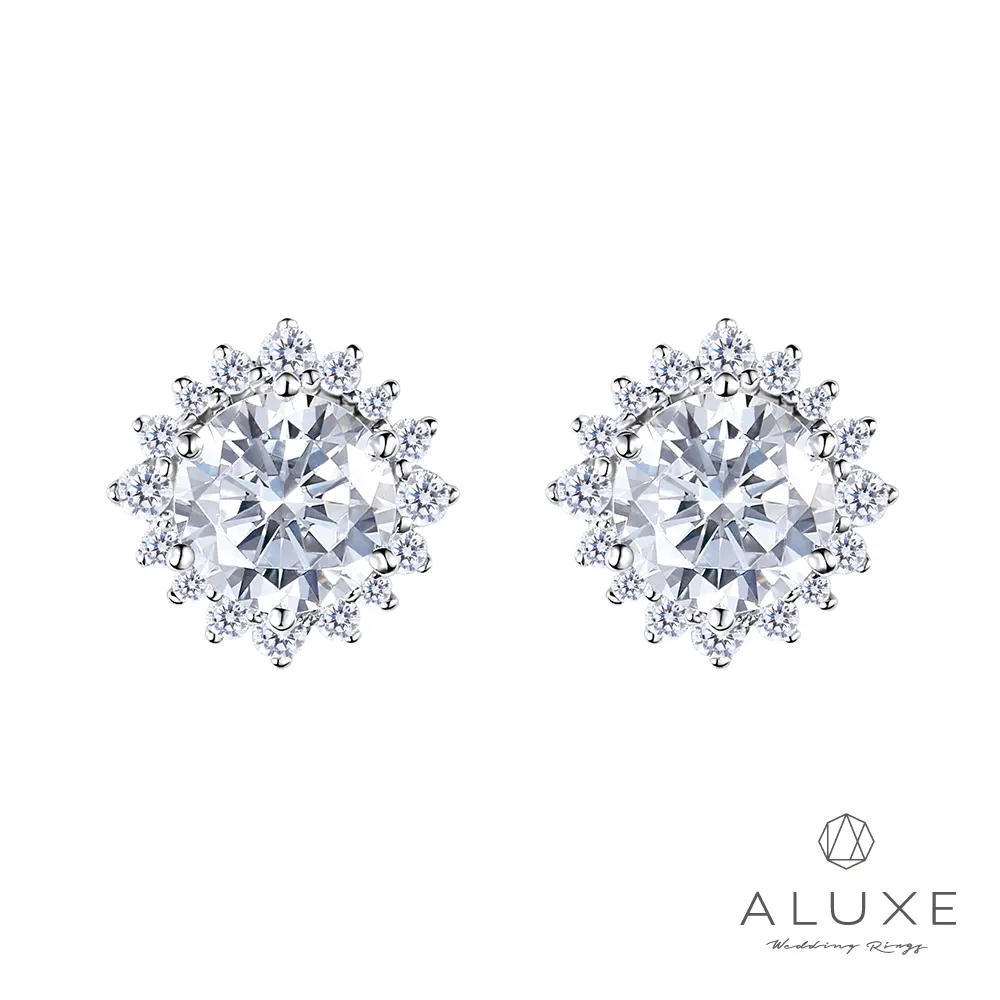 【ALUXE 亞立詩】1.00克拉 FVS2 18K金 鑽石耳環 經典六爪鑲 ES2036 歷史價格詳細信息