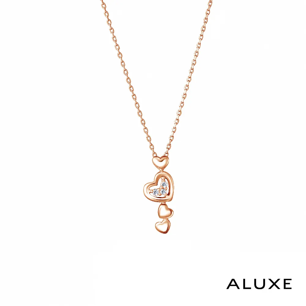 A-LUXE 亞立詩 Shine系列 幸福10K粉紅剛玉鑽石項鍊 歷史價格詳細信息