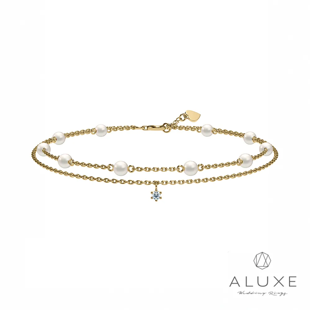 ALUXE 亞立詩 10K金 單顆鑽石手鍊 BR0201 歷史價格詳細信息