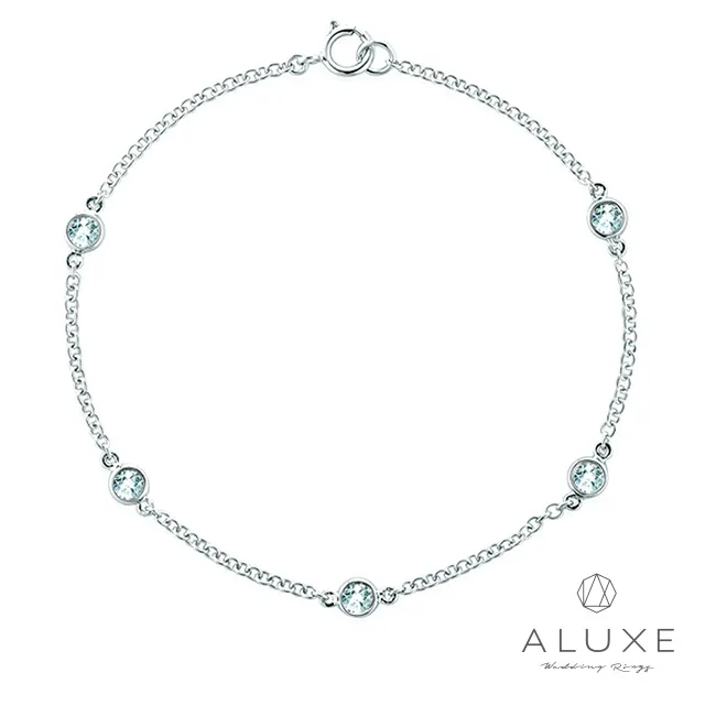 【ALUXE 亞立詩】18K金 K金手鍊 花花世界 白金 BR0146 歷史價格詳細信息