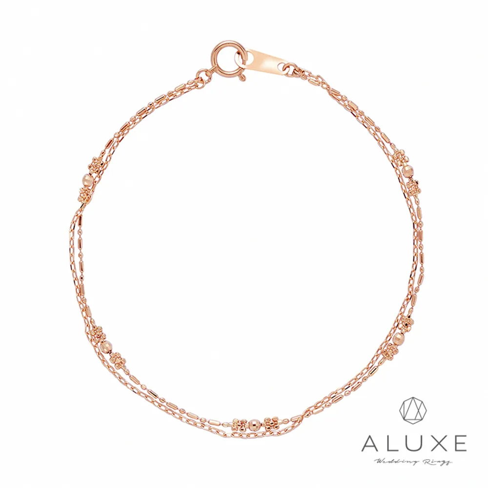 【ALUXE 亞立詩】18K金 經典藍鑽手鍊 戀人系列 BR0867 歷史價格詳細信息