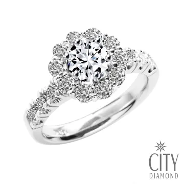 City Diamond引雅『冰晶玫瑰』30分玫瑰金鑽戒 歷史價格詳細信息