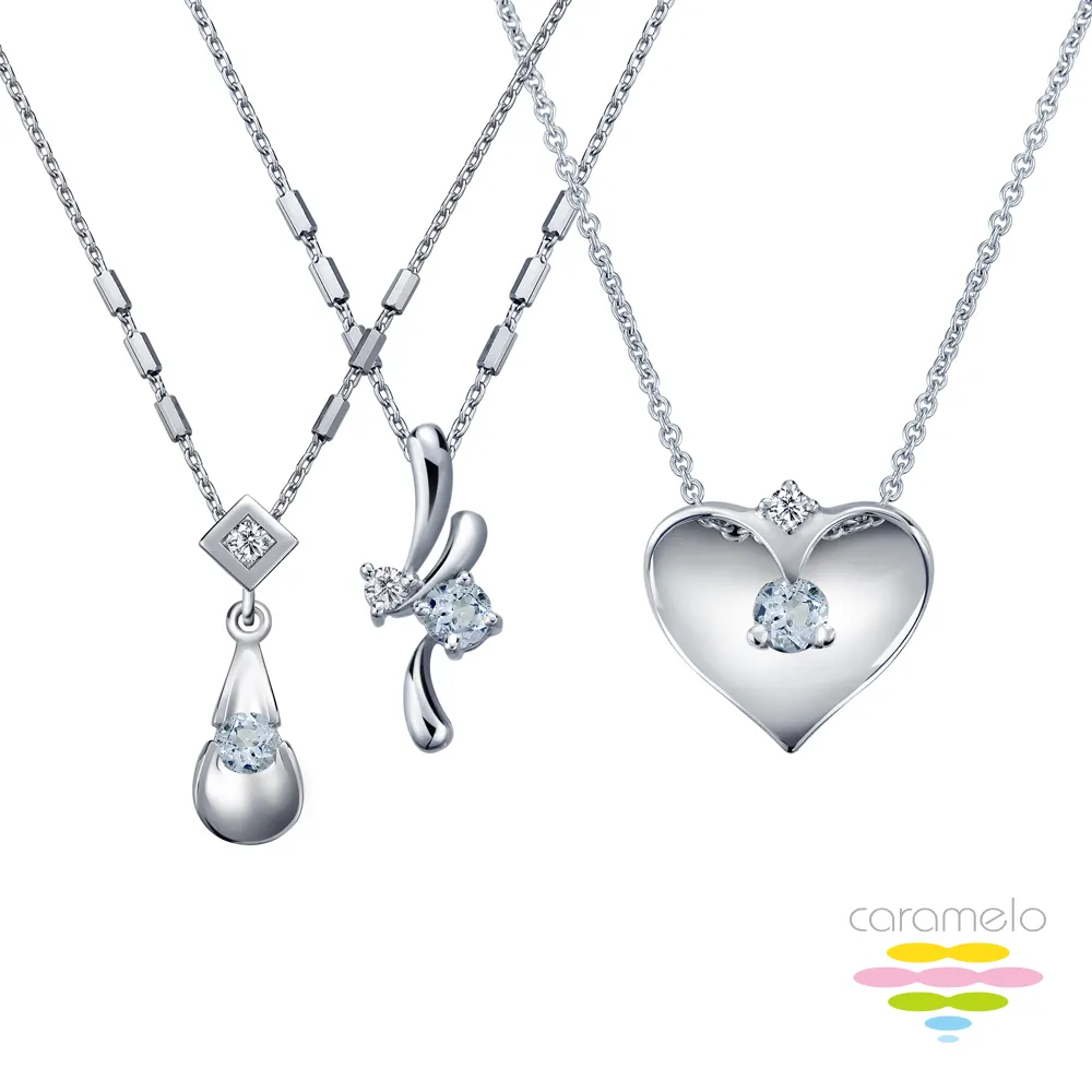 藍寶石項鍊 彩糖鑽工坊 小確幸系列愛心藍寶石項鍊 CL-PD153 歷史價格詳細信息