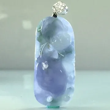 天然緬甸翡翠A貨 冰種帶底色貔貅如意（008970） 歷史價格詳細信息