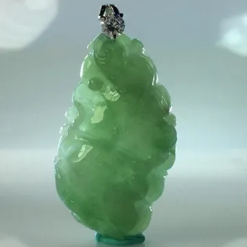 緬甸天然A貨冰種滿綠翡翠蛋面 【編碼】-不配送證書 翡翠 手鐲 飾品 【尋秦記】二手-1651 歷史價格詳細信息