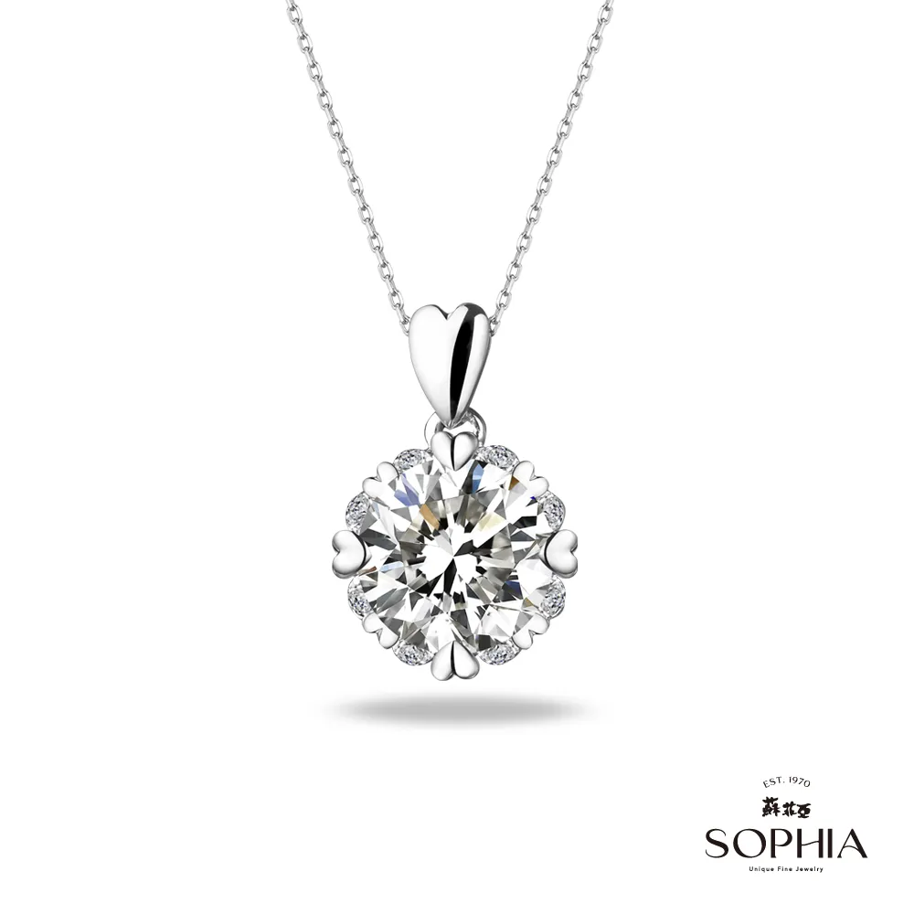 SOPHIA 蘇菲亞珠寶 - 費洛拉S 0.30克拉 18K白金 鑽石項鍊 歷史價格詳細信息