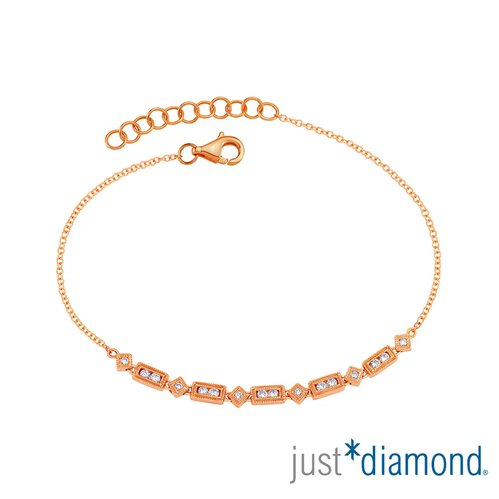 【Just Diamond】18K玫瑰金鑽石手鍊-Rosa 價格比較,價格查詢,歷史價格詳細信息