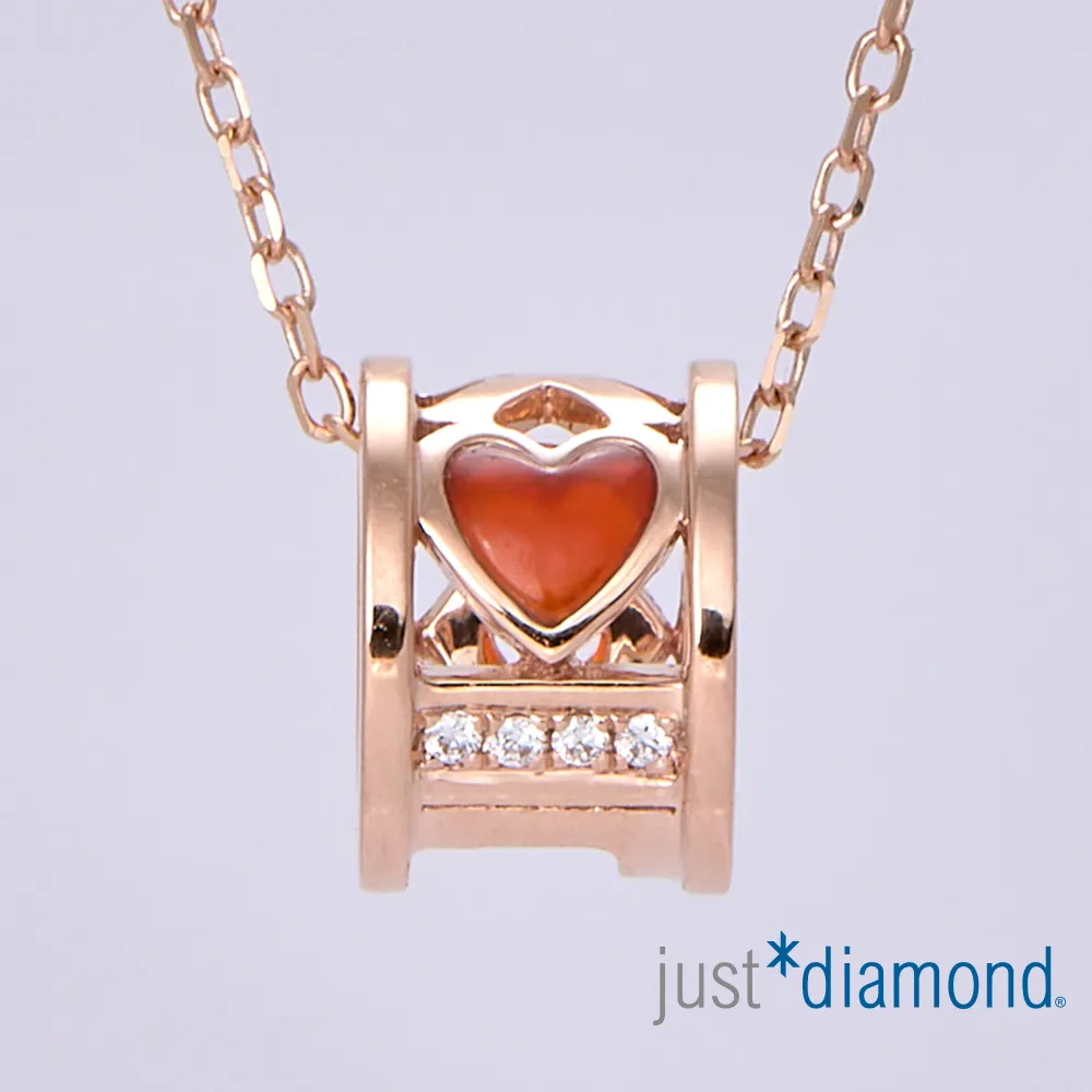 【Just Diamond】18K玫瑰金 心心象印 鑽石項鍊 歷史價格詳細信息