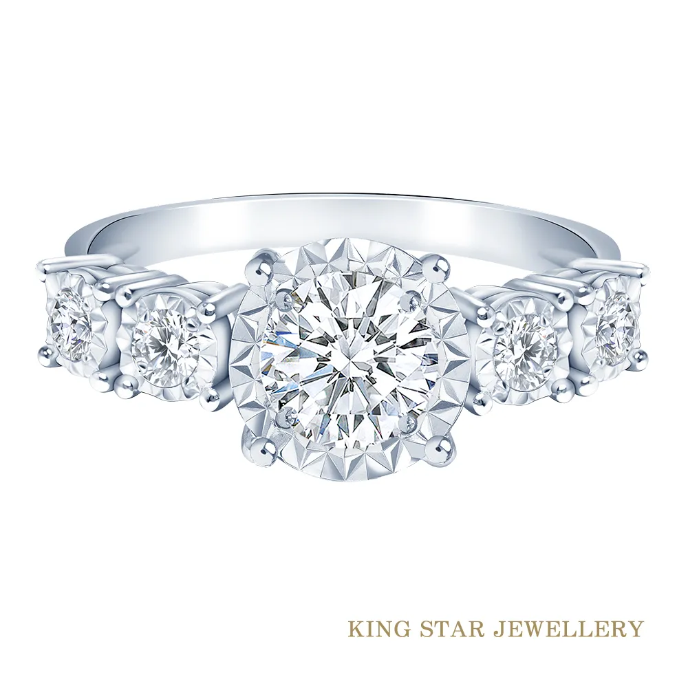 King Star 穩鑽豹18K金戒指(搭配沙弗萊石) 歷史價格詳細信息