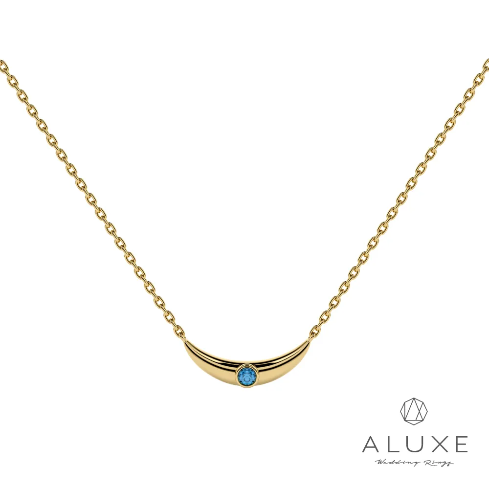 【ALUXE 亞立詩】10K金 藍黃玉 寶石鑽石項鍊 玻璃鞋 迪士尼 Cinderella系列 NND0005 歷史價格詳細信息