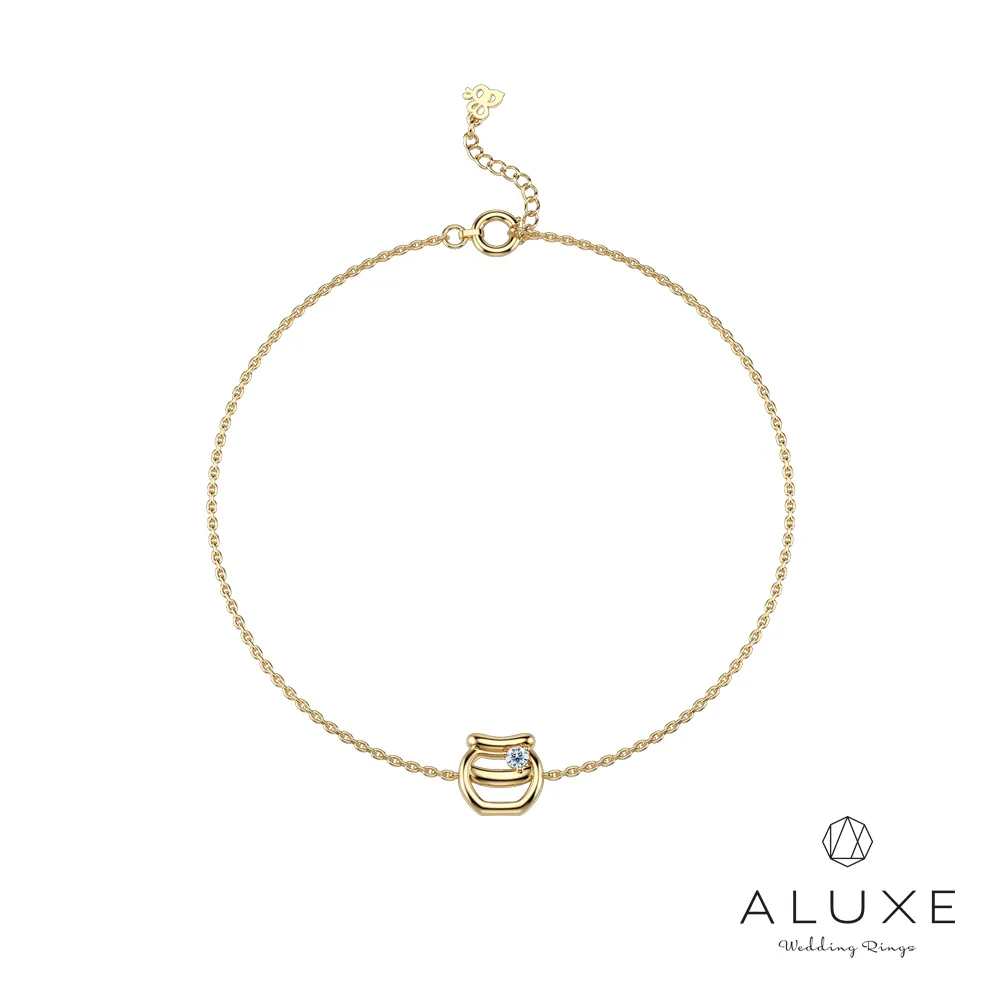 【ALUXE 亞立詩】10K金 鑽石手鍊 心意 BR0201 歷史價格詳細信息