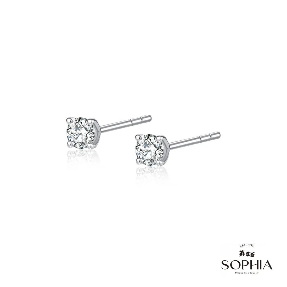 SOPHIA 蘇菲亞珠寶 - 四爪 50分 F/VVS1 18K金 鑽石耳環 歷史價格詳細信息