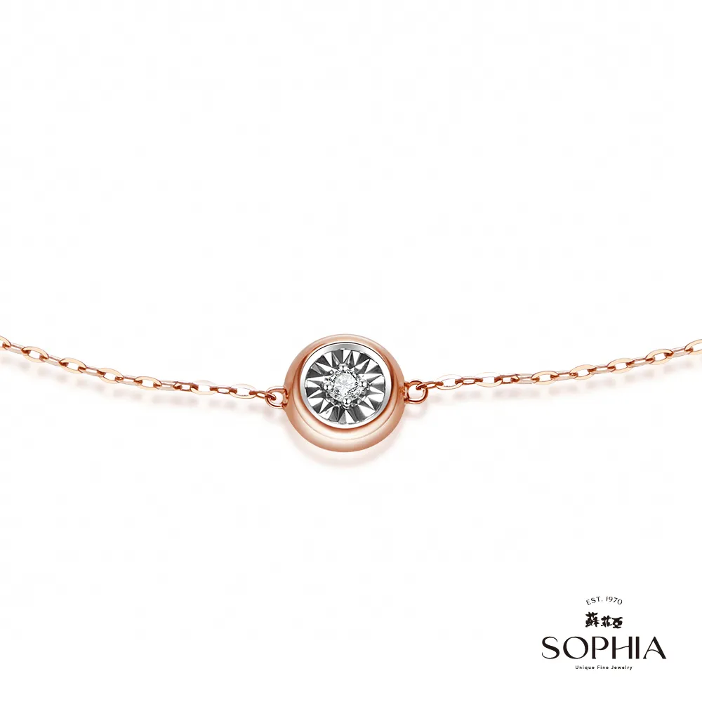 SOPHIA 蘇菲亞珠寶 - 永恆之戀 18K玫瑰金 鑽石項鍊 歷史價格詳細信息