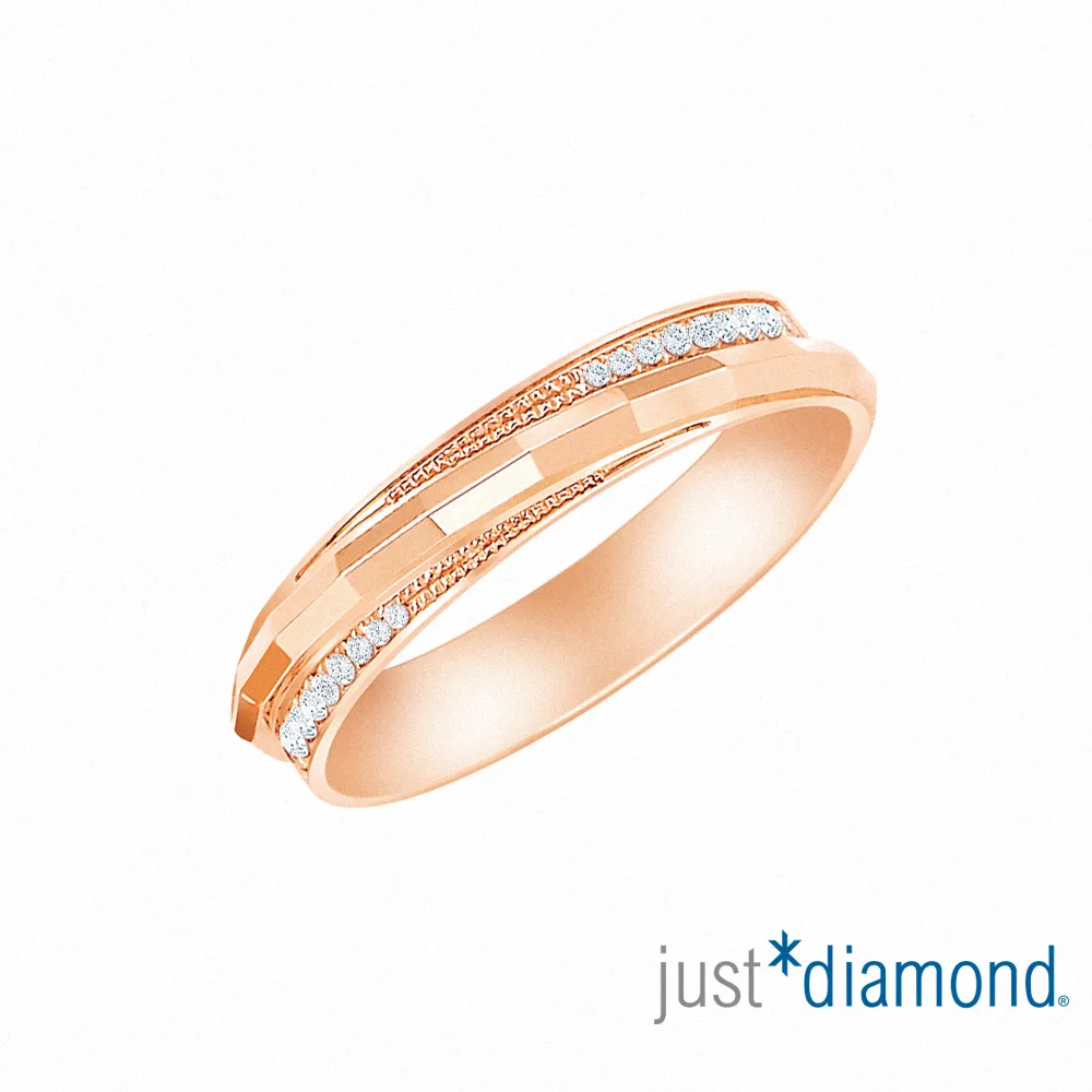 【Just Diamond】真摯宣言 18K雙色金對戒_男戒(港圍17) 歷史價格詳細信息