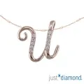 【Just Diamond】Love Letter系列 18K玫瑰金 鑽石墜子-O 歷史價格詳細信息