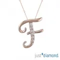 【Just Diamond】Love Letter系列 18K玫瑰金 鑽石墜子-O 歷史價格詳細信息