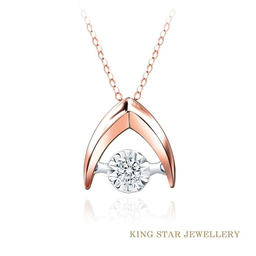 King Star 18K玫瑰金鑽石項墜 3選1 歷史價格詳細信息